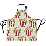 RPLIFE Delantal de peluquero para hombre, con bolsillos, impermeable, para tienda, amarillo (Popcorn Yellow), talla única