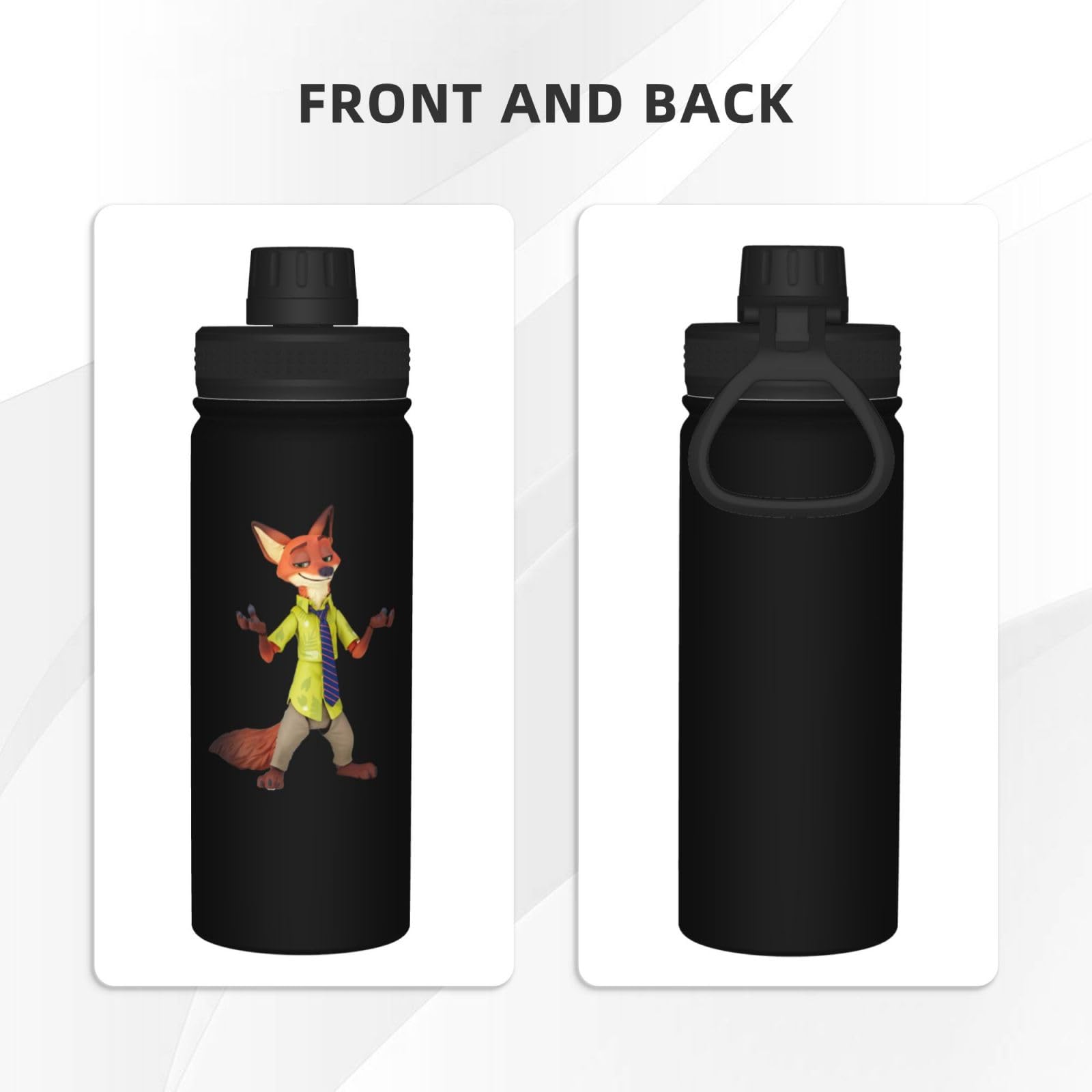 Amazon | ズートピア ニック・ワイルド 水筒 直飲み 魔法瓶 マグボトル