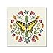 Butterfly Mandala III by Wild Apple Portfolio, 35x35-Inch Canvas Wall Art