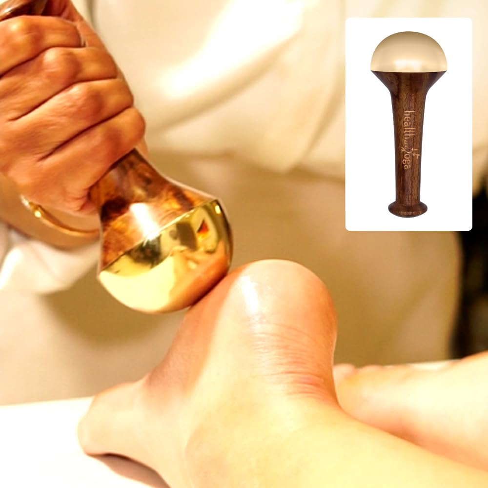 HealthAndYoga® BronzEase Kansa Wand Ayurvedic Foot Massage Stick (Bronze Dome 2.25”)- Relaxes & Draws out Toxins - Reduces Leg Pain & Tiredness after Standing for Long - Induces Good Sleep (Stick – Smooth) (B0D3HTFBH9) Amazon Price History, Amazon Price Tracker