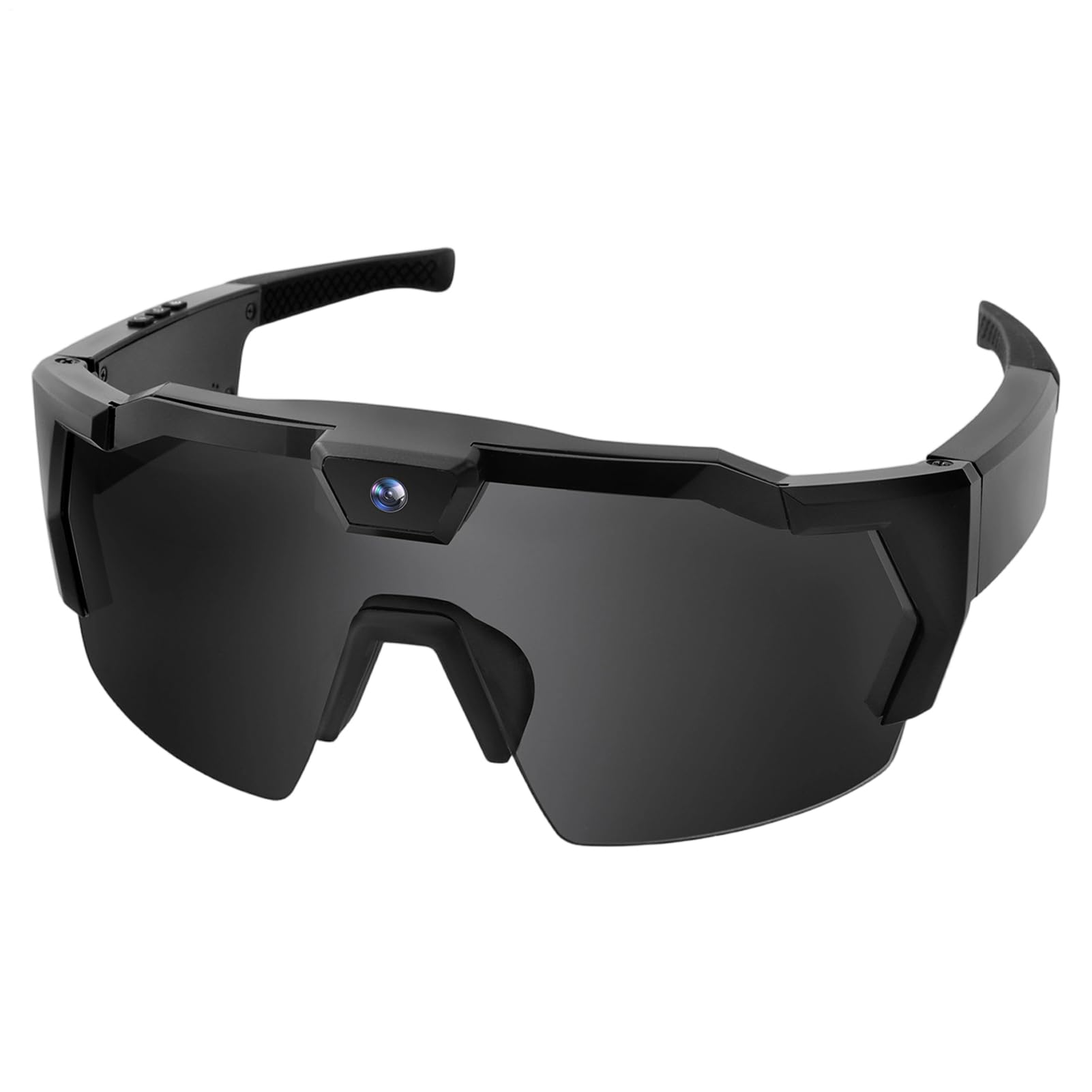 Uoqpty Uoqpty Gafas Deportivas HD POV con Cámara - Gafas Inteligentes Antirreflejos para Hombres Y Mujeres, Ga-fas De Sol con Cámara Y Audio, Video De Acción, para Ciclismo, Senderismo, Esquí, Vloggers
