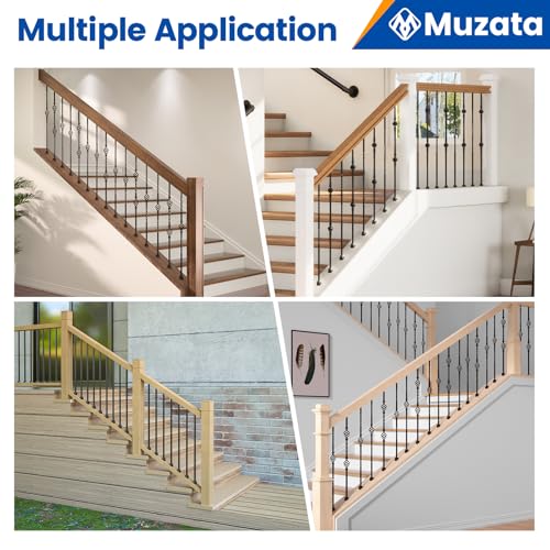 Chaussures de balustre inclinées en fer pour rénover votre escalier de maison
