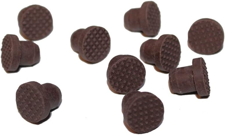 Rubber Button Piano Cabinet Bumper - Set Of 10 - Black, Brown Or White – In Tune Piano Supply - Foto 2