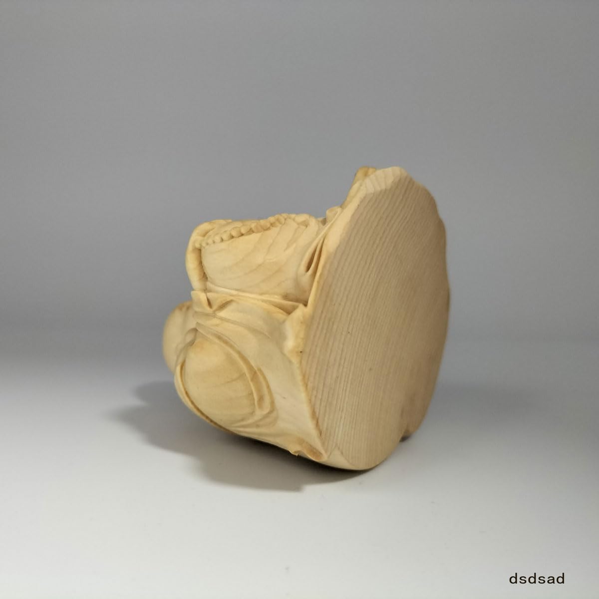 Amazon.co.jp: dsdsad 木彫り 像 布袋様 小さな 置物 7cm 桧木製