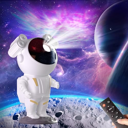 Image of Star Projector Night Lights,Tiktok Astronaut Nebula Galaxy Lights for Bedroom,Gaming Room Décor Aesthetic,Remote Control Timing and 360°Rotation Magnetic Head