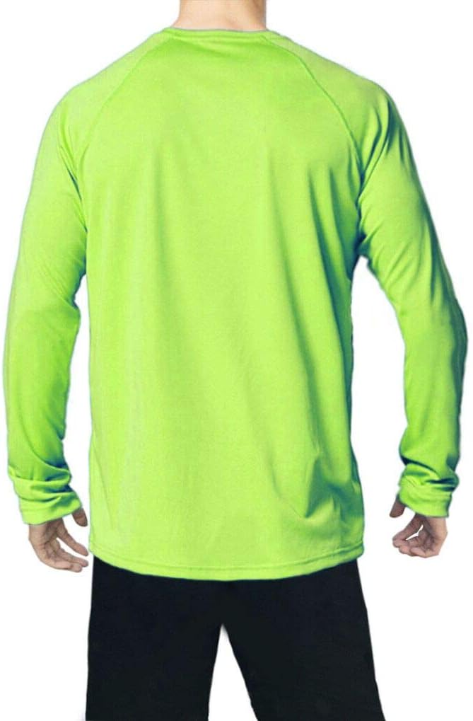 Men's UPF 50+ UV Sun Protection Performance Long Sleeve Outdoor T Shirt