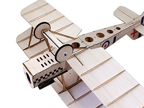 Biplano S.E.5.A DW Hobby en madera de balsa premium cortada a láser con motor 5