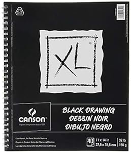 Canson XL Black Drawing Zeichenblock 11x14