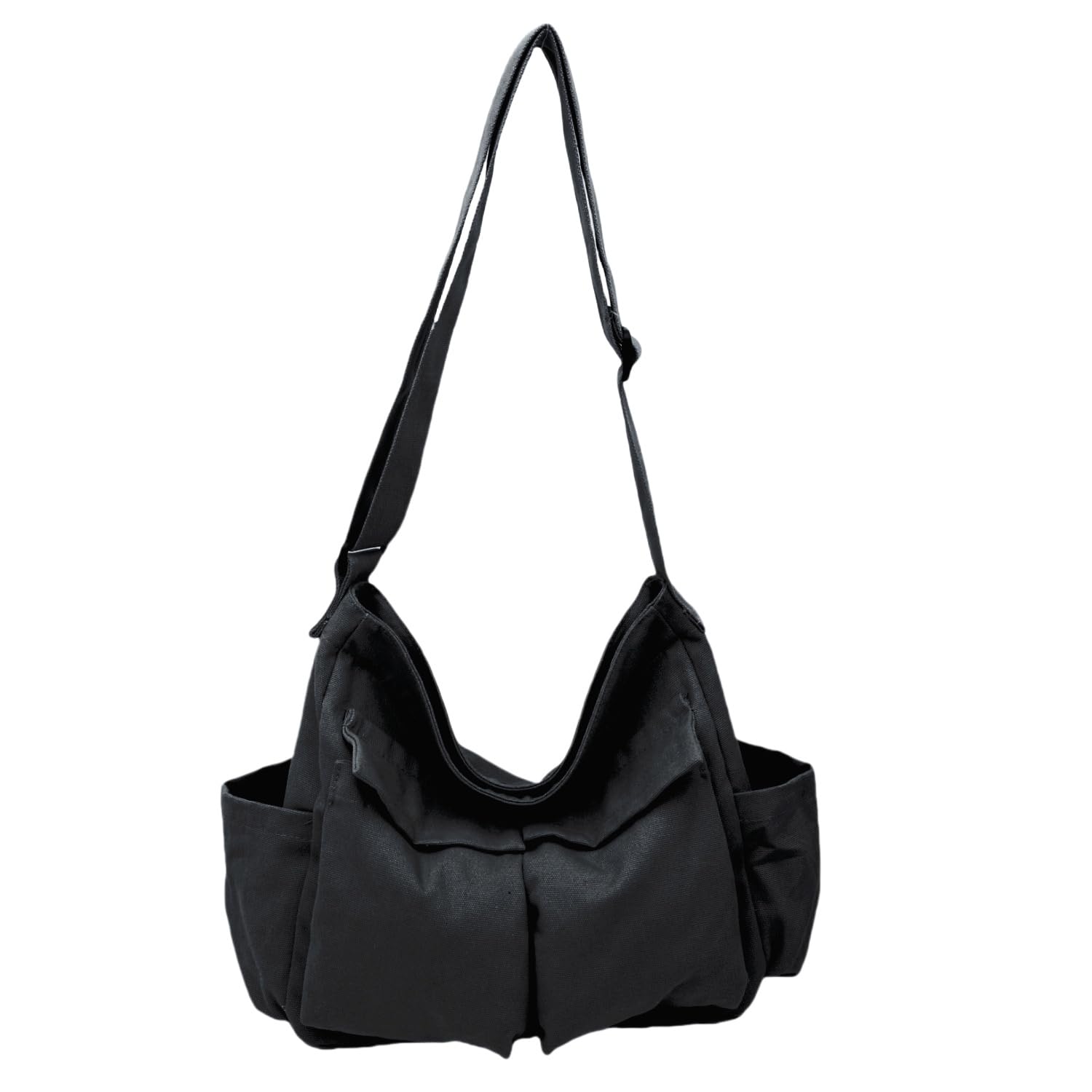 Cute Canvas Tote Bag for School Work Travel Large Crossbody Messenger Bag Laptop Shoulder Bag