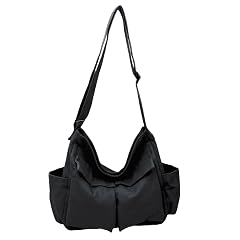 Cute Canvas Tote Bag for School Work Travel Large Crossbody Messenger Bag Laptop Shoulder Bag