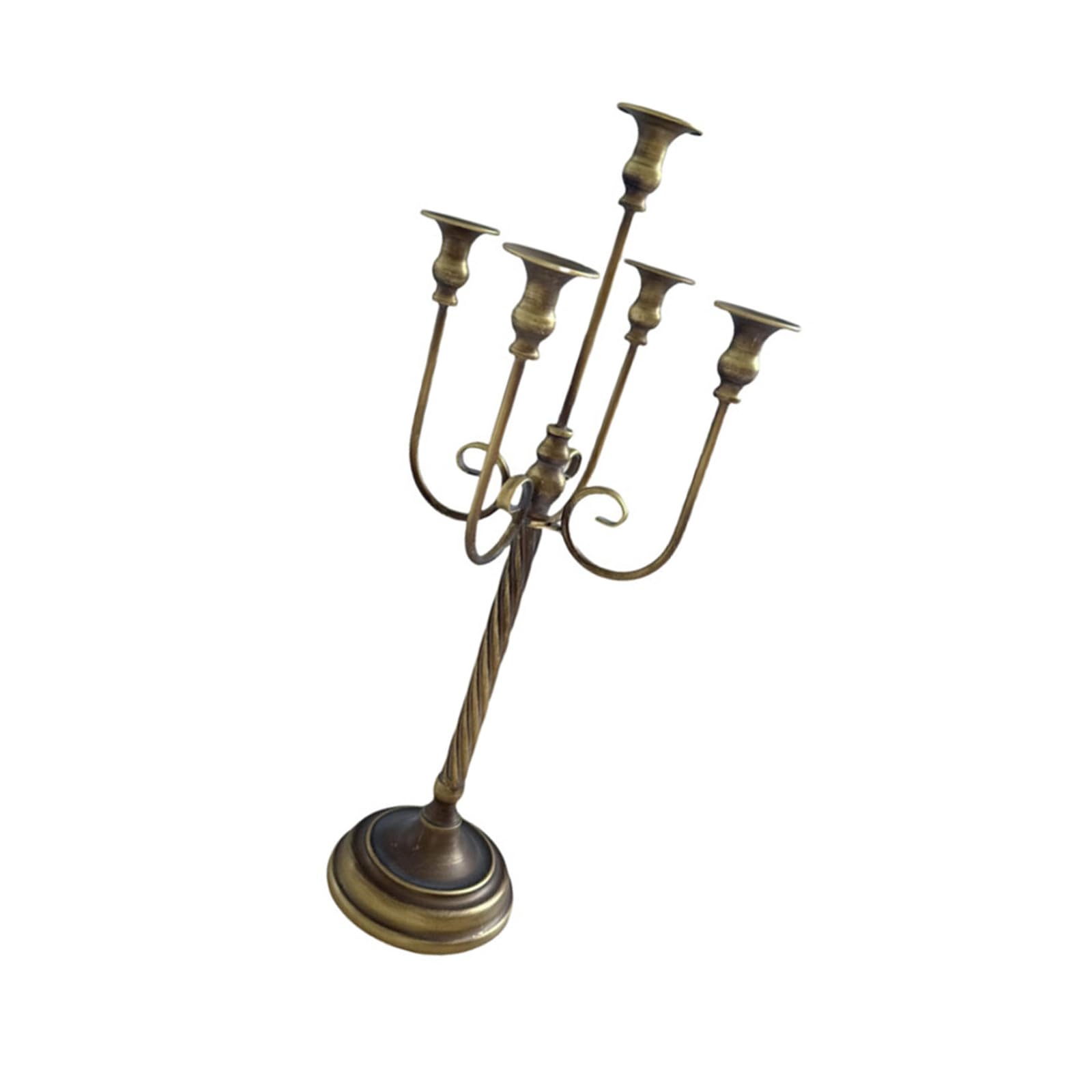 Support décoratif en fer, cinq bougeoirs pour mariage, table à manger, décorations de fête, étagères décoratives pour chandeliers