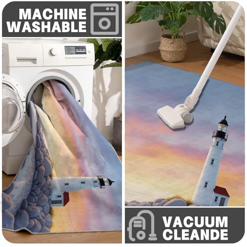 Petit tapis lavable aquarelle pour une descente de lit douce - 7