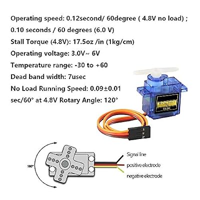ACEIRMC SG90 Servo Motor Micro Servo 9G Servo Motor for RC Robot Arm Helicopter Airplane Remote Control (10pcs)