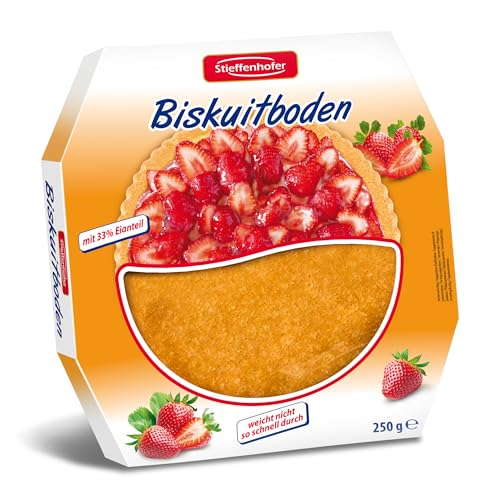 Stieffenhofer Biskuit Tortenboden, weicht nicht so schnell auf, 250g