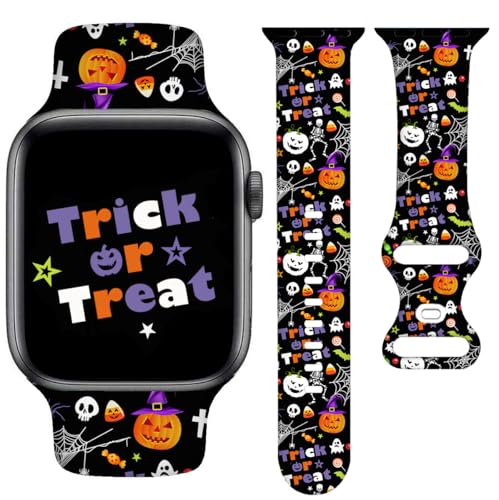 YAGEDOVIU Halloween Watch Bands Compatible Watch 38mm 40mm 41mm 42mm