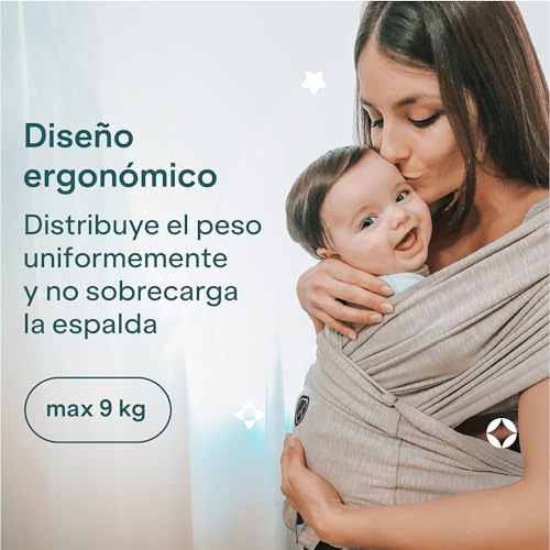 Miniatura 7 de Koala Babycare - Fular Portabebés Fácil De Usar Fácil De Colocar , Unisex Ajustable, La Mochila Multiusos Apropiada Hasta 9 Kg. Fular Elastico - Diseño Registrado Kbc