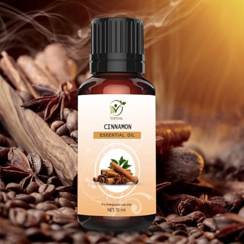 Image of VIRTUAL Cinnamon Bark Essential Oil 15ml Pure Natural Therapeutic Grade Aromatherapy Oil for Diffuser Skin Care Candle Soap Bath Bomb DIY Use