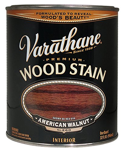 Varathane 211727H-2PK Premium Wood Stain, Quart, American Walnut, 2 Pack