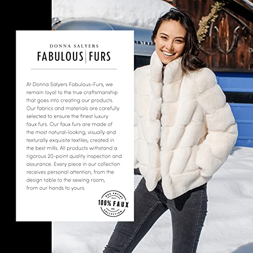 Fabulous-Furs Donna Salyers Women’s Faux-Fur Hook Vest, Sable, Small #TOP5