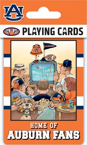 Image of Masterpieces Officially Licensed NCAA Auburn Tigers Playing Cards for Fans - 54 Card Deck for Adults