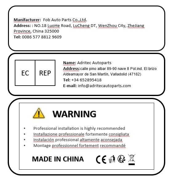 Unidad de Control de lastre de xenón Compatible con Va-Leo LAD5G 12 Pines OEM 89027878 y 89027879