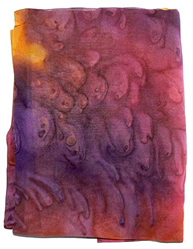 Jingjingart 100% Silk Scarf Shawl Wrap Handmade A1241