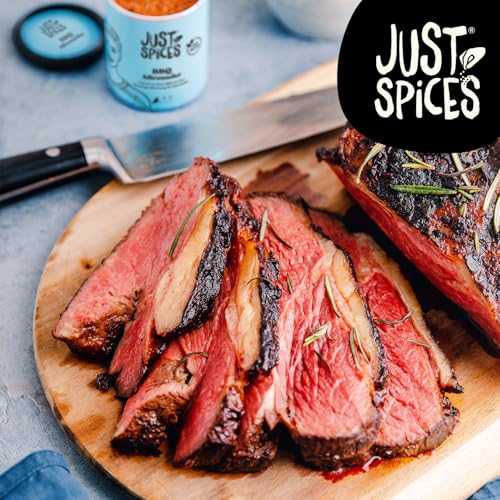 Just Spices Grill Geschenkbox I Geschenkset mit 3 Gewürzdosen I Grill-Marinaden & Rubs für Fleisch, Fisch, Gemüse