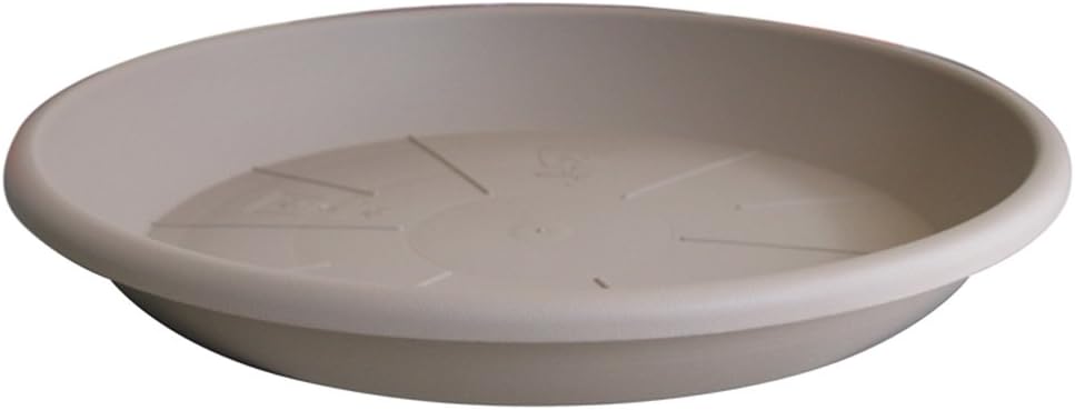 Euro3plast Medea 1478.G9 Plant Pot Saucer 26 cm Taupe Suitable for Mitu Pac 30 cm