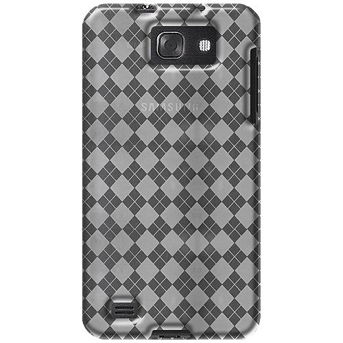 Amzer AMZ93742 Luxe Argyle High Gloss TPU Soft Gel Skin Fit Case Cover for Samsung Galaxy S II Skyrocket HD SGH-I757 - 1 Pack - Retail Packaging - Clear