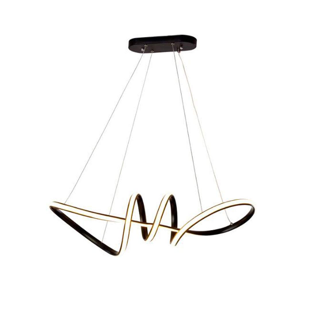 Lampe suspendue LED créative noire pour l'ambiance moderne de votre salle à manger