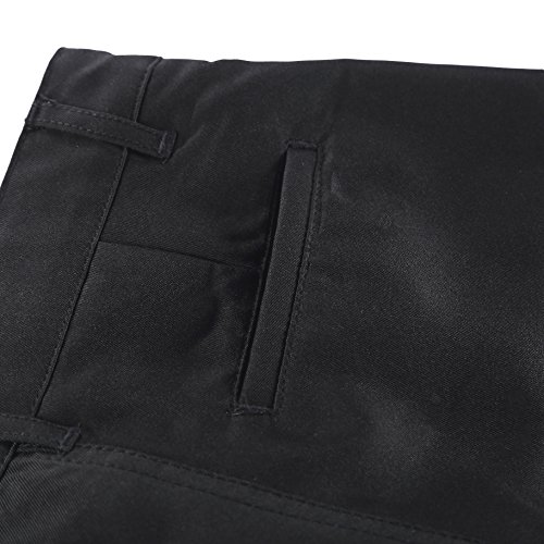 Image of Bienzoe Boys School Uniform Pants: Kids Stretch Polyester Adjustable Waist Dress Pant