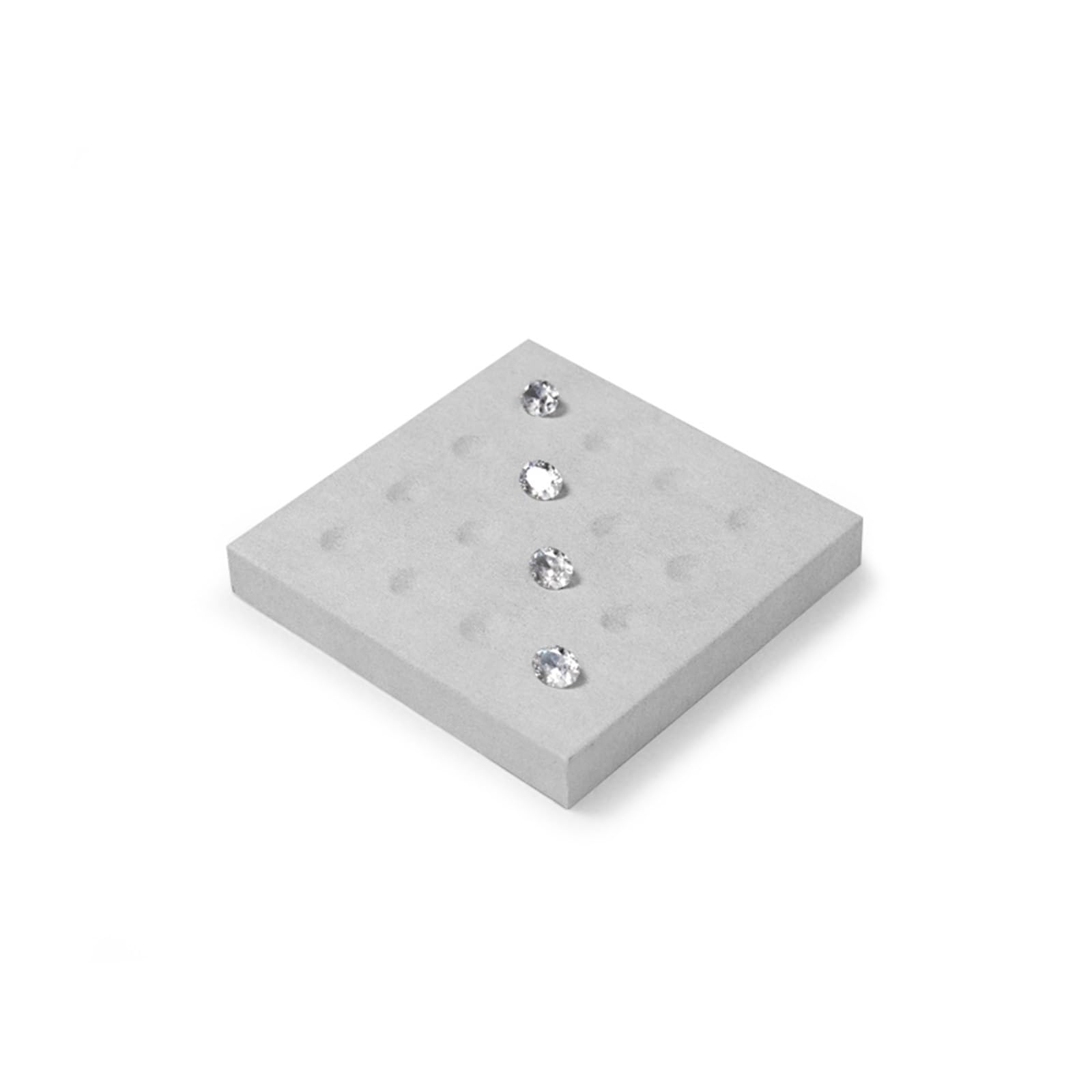 YGMNQAL Velvet Jewelry Tray Display Trays Grey Velvet Jewelry Display Tray For Ring Earrings Bangle Necklace Tray Organizer Jewelry Display Tray Grey