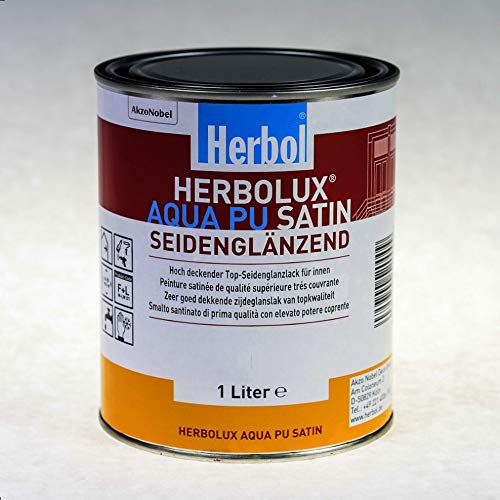 Preisvergleich Produktbild Herbol Herbolux Aqua PU Satin RAL-6004 Blaugrün 1 L