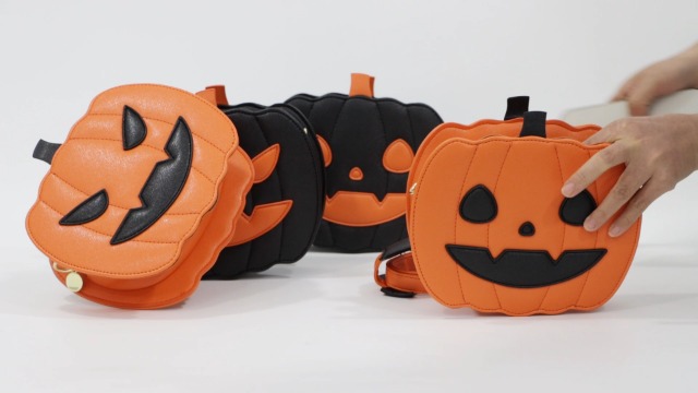 GOKTOW Novità zucca borsa, zucca di Halloween Crossbody