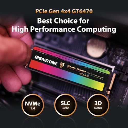 Image of Gigastone 2TB Game Turbo PCIe Gen4x4 SSD (2-Pack) Up to 7,300MB /s with SLC Caching Gaming /PC /Desktop /Laptop 5-Year Warranty M.2 NVMe PCIe 4.0 2280 Internal Solid State Drive