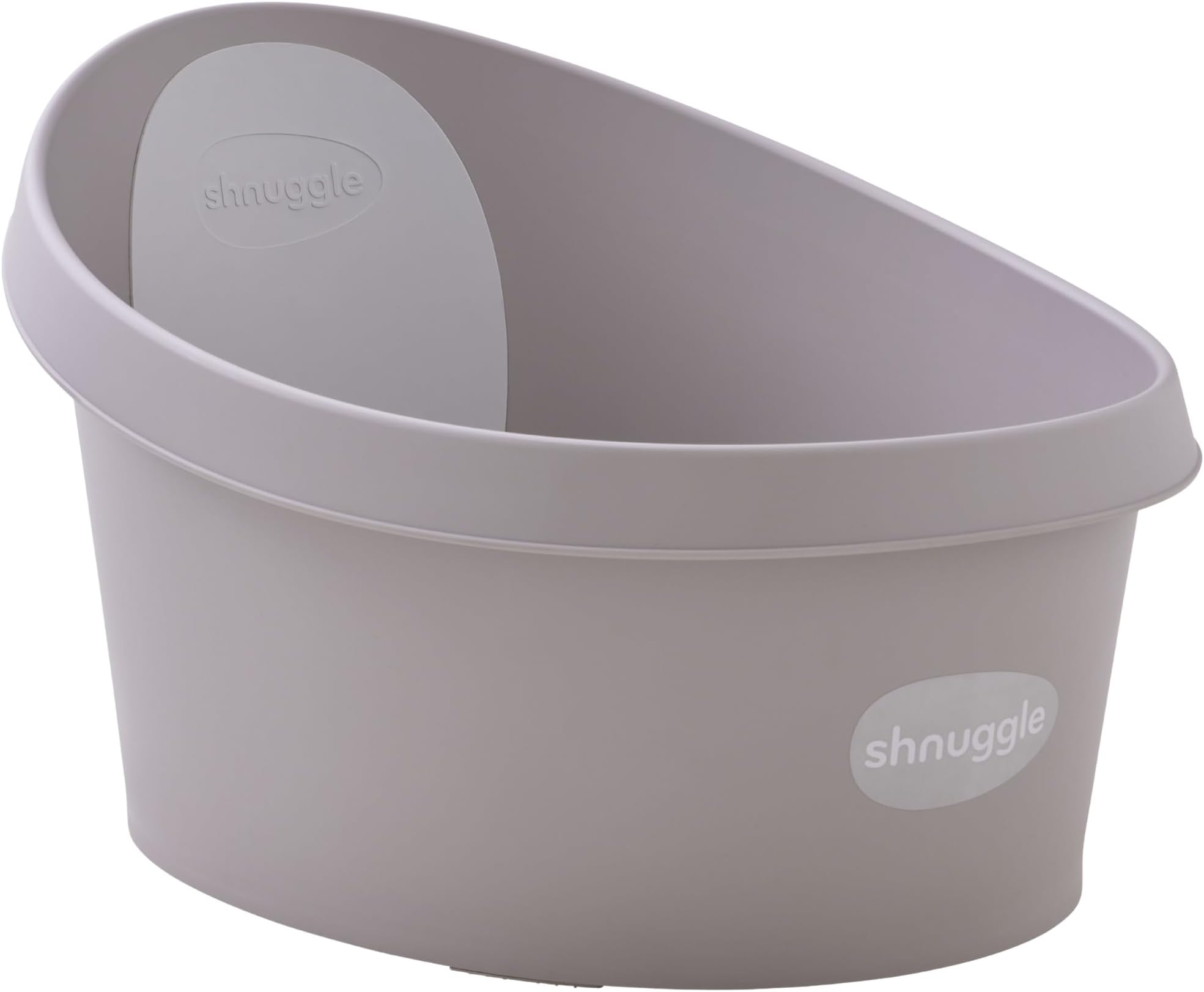 Shnuggle Toddler Bath Tub | Larger Bath for Bigger Kids at Bathtime | Includes Warm and Soft Foam backrest | Grippy Anti-Slip Surface | Includes Easy Drain Bath Plug | Taupe Beige
