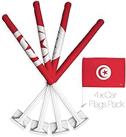 Vista 234 de Bandera de Estados Unidos con poste para coche, bandera para carros, 2 unidades, bandera de América, capó para auto, 4 de julio, decoración