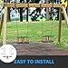 Yyiwhmy 2 Heavy Duty Swing Hangers, Wooden 180° Swing Set Accessories Hammock 660LB Capacity Playground Hammock Chair Rope, Sandbag Porch, Hanging Heavy Punching Bags (2 Pack)