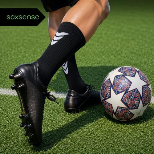 Image of Soxsense Multi-Pack Sports Grip Toe Socks with Cushion, Non-Slip Finger Socks for Pilates, Home Gym, Soccer, basketball