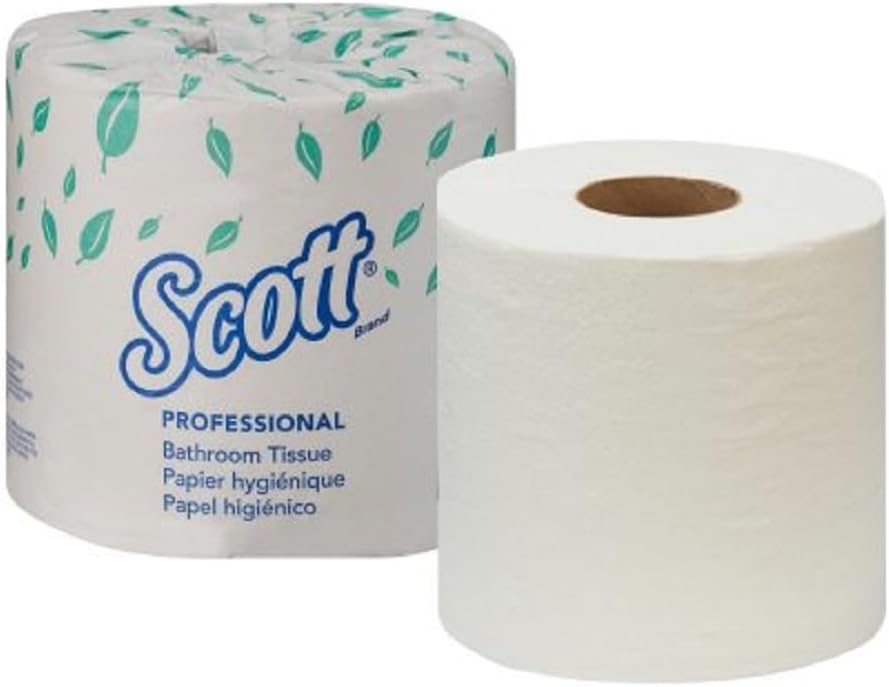 Scott Kimberly-Clark Professional 13217 100% Recycled Fiber Roll Bathroom Tissue- 550 Sheets/Roll | 80/Carton