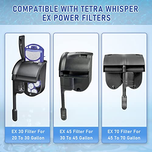 Blbaish 9 Packs Carbon Filter Cartridges For Tetra Whisper Ex Filters, Replacement Filter Cartridges Large For Tetra, Fits Whisper Ex30/Ex45/Ex70 Filters #TOP2