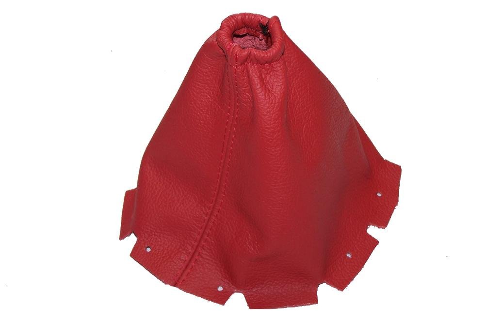 The Tuning-Shop Ltd for Nissan Juke 2010-2016 Manual Shift Boot Red Leather