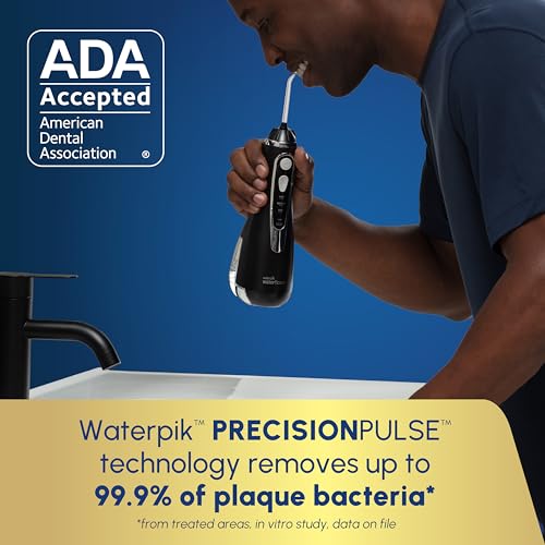 Image of Waterpik Cordless Advanced Water Flosser, Brilliant Black by Waterpik