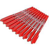 Tbest ERS, 10PCS QuickDrying ER Pen Doubnd Art Ding Writing Colored ER Set (Rot)