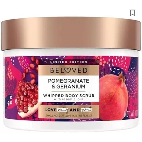 Love Beauty and Planet Pomegranate and Geranium Whipped Body Scrub Cover
