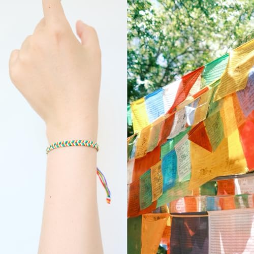 Pulsera Tibetana hecha a mano con protección y talismán miniatura 2