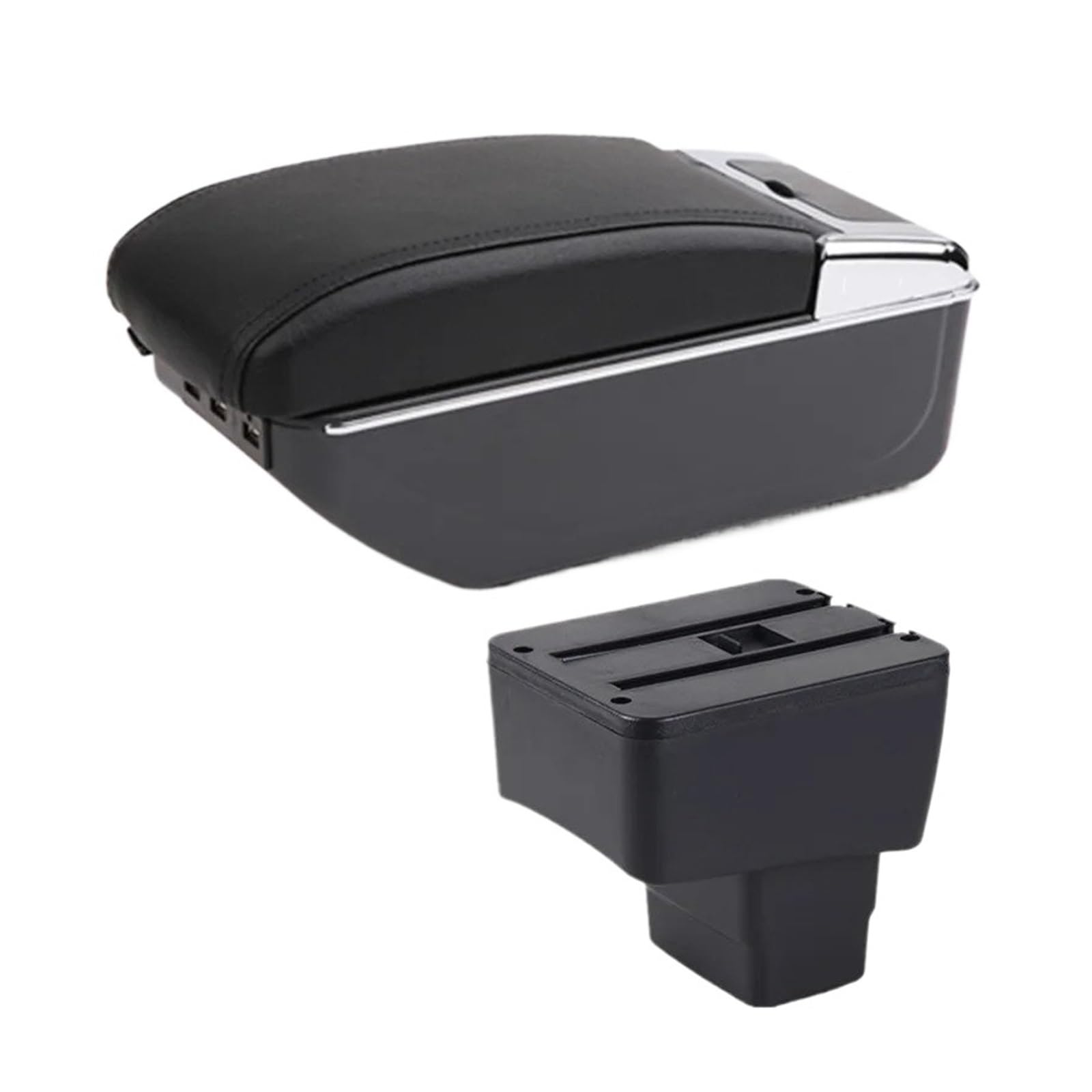 UMDJJU For Mazda 2 For Skyactiv For Version For Cx3 For CX-3 Armrest Box Car Storage Dedicated Retrofit Accessories Car Centre Console Armrest Box(D2 black line 7USB)