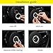 YaaGoo Steering Wheel Emblem Bling Crystal Cycle Decoration for VW Beetle 2011-2019 Golf 2011-2019 CC 2011-2018 etc.