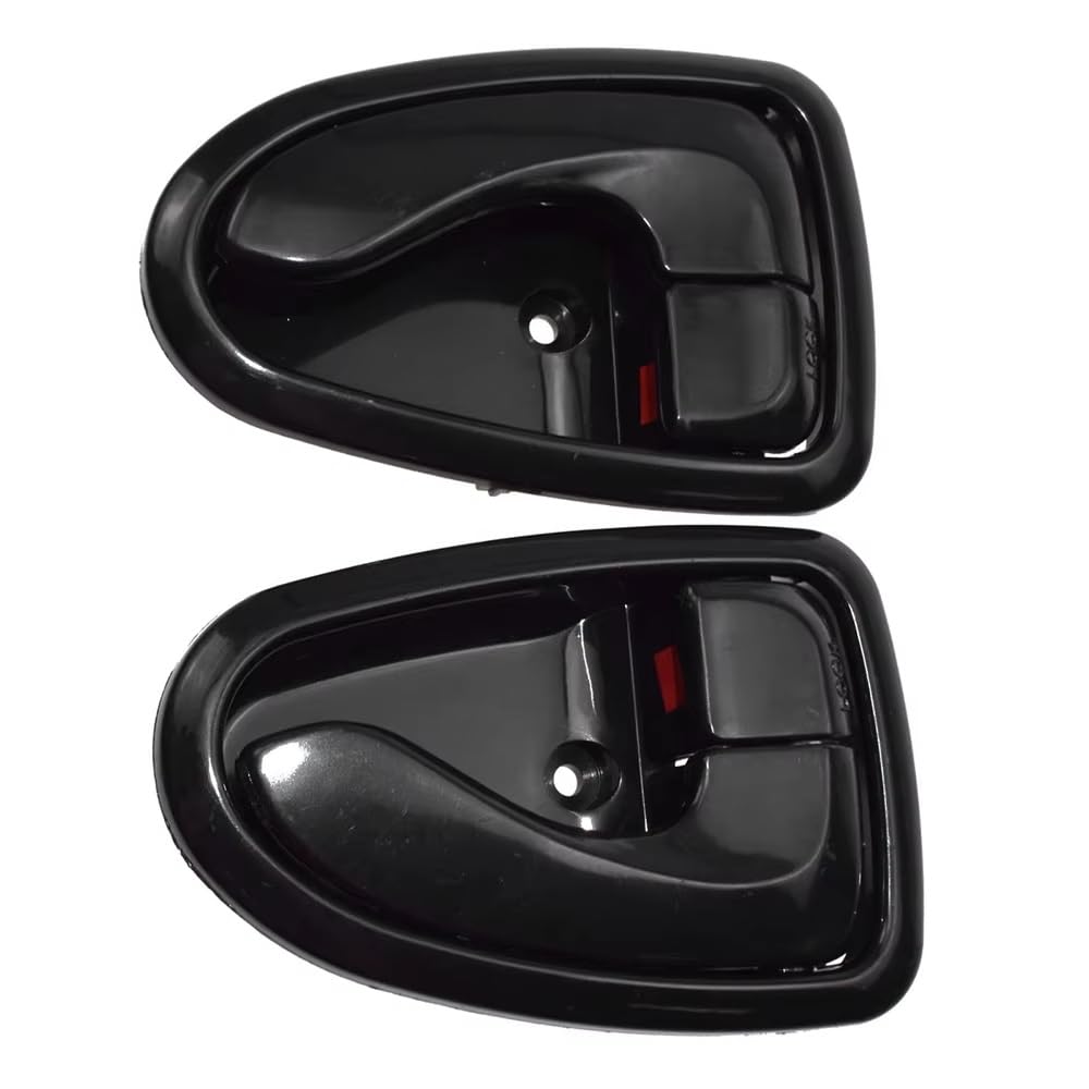 HRTLSS Door Pull Handle Inner Trim for Accent 2000-2006 82610-25000 82620-25000 1Pair Car Interior Door Handles Front Rear Left Right Side Black(Black)