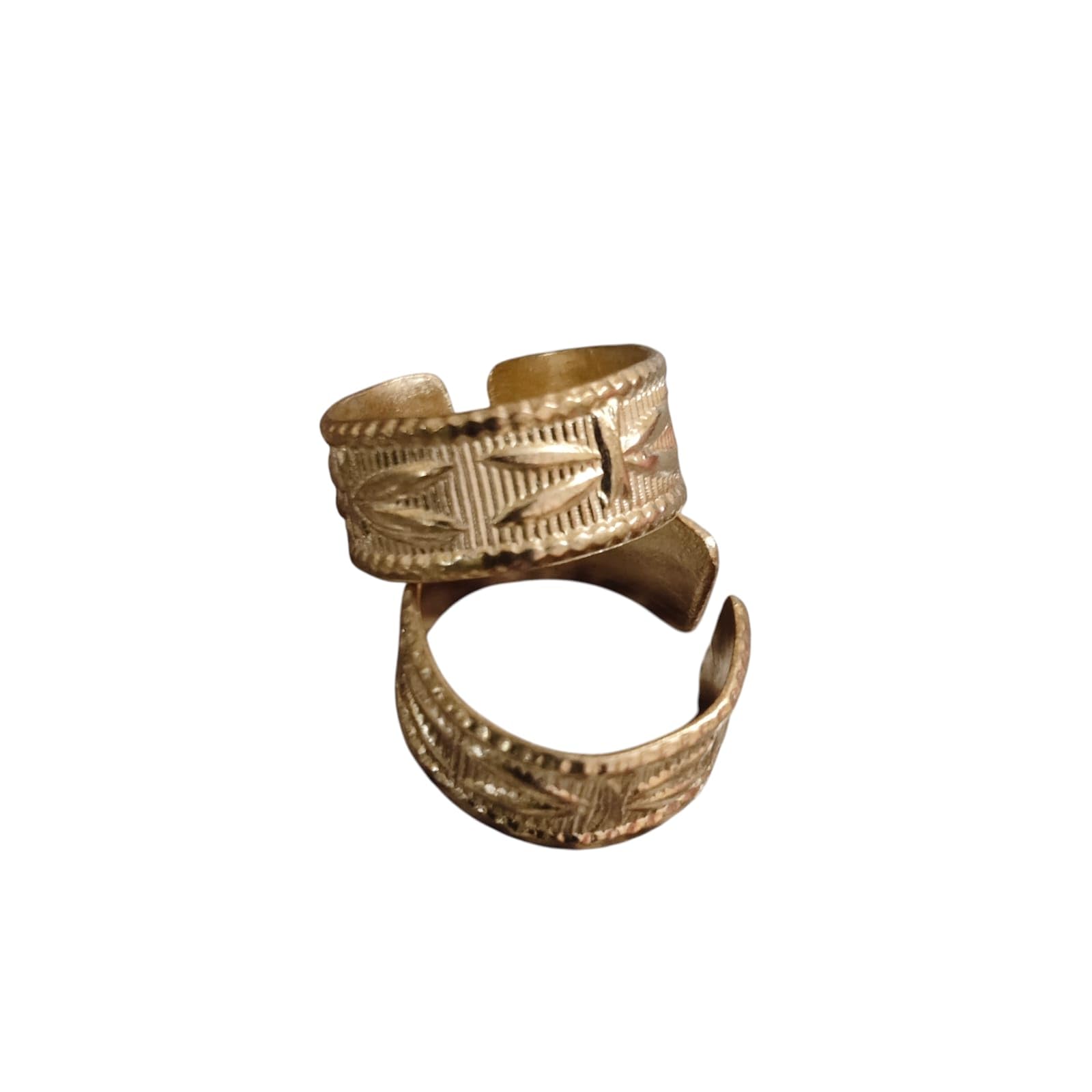 five metal adjustable gold plated toe ring/impon metti/panchaloha bichiyaa/per ki angooti for women/bridal toe ring/dailyuse toe ring for women-image-34